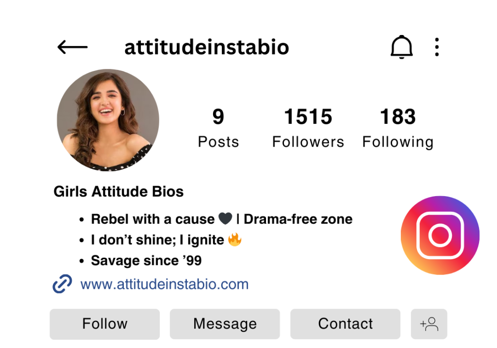 Attitude Instagram Bio for Girls