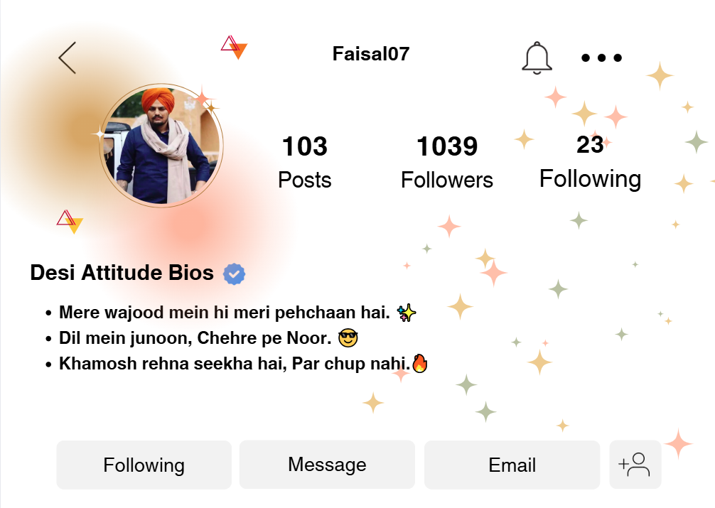 Best Short Desi Attitude Instagram Bios for Boys