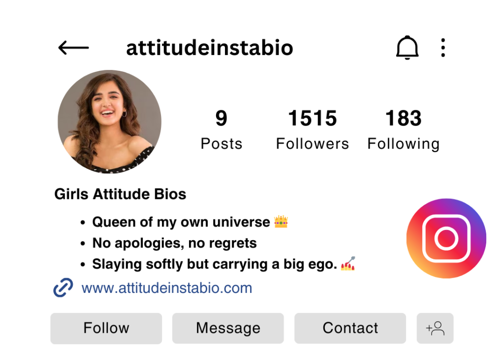 Unique Attitude Instagram Bios for Girls